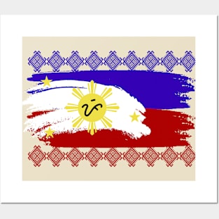 Phil.Flag / Baybayin word PI (Pilipinas) Posters and Art